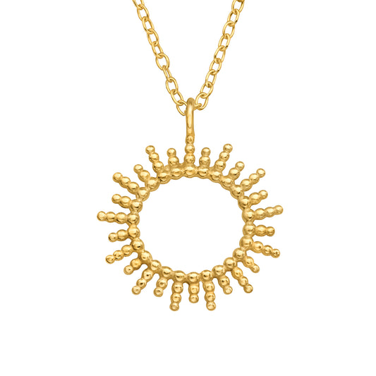 Capillary Necklace, 24ct Gold Plated