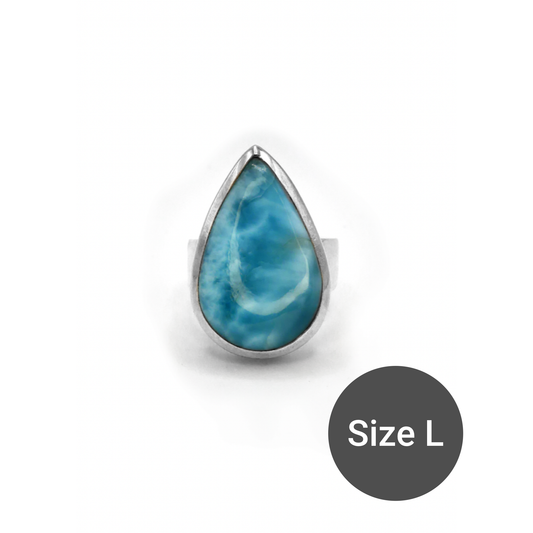 Skylar, Larimar Cinderella Ring