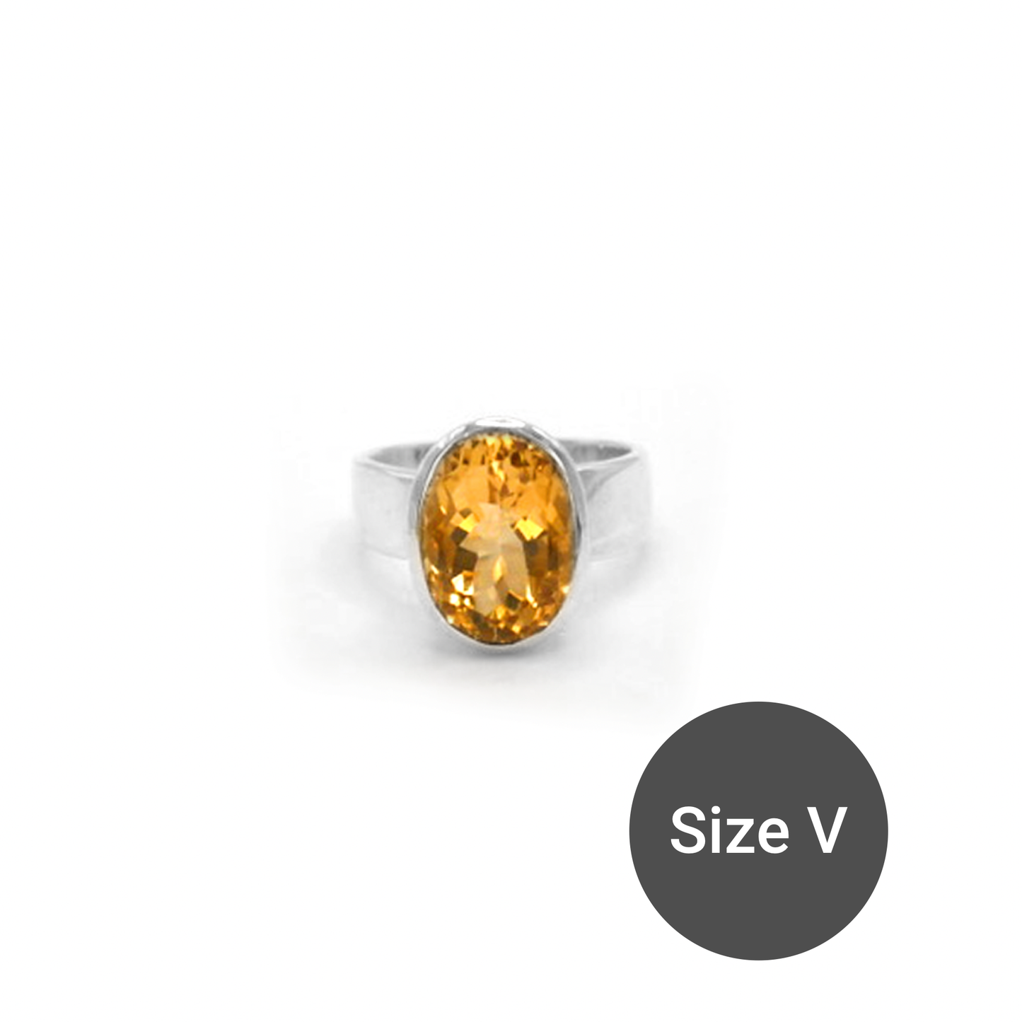 Citrine Cinderella Ring, V