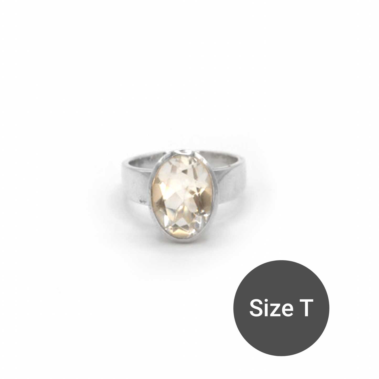 Clear Quartz Midi Cinderella Ring, T
