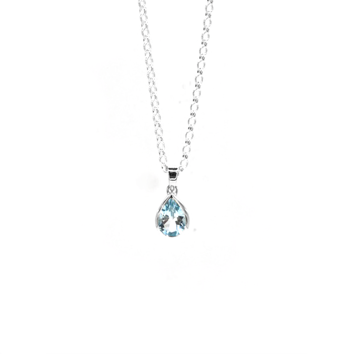 Sky Blue Topaz Water Necklace