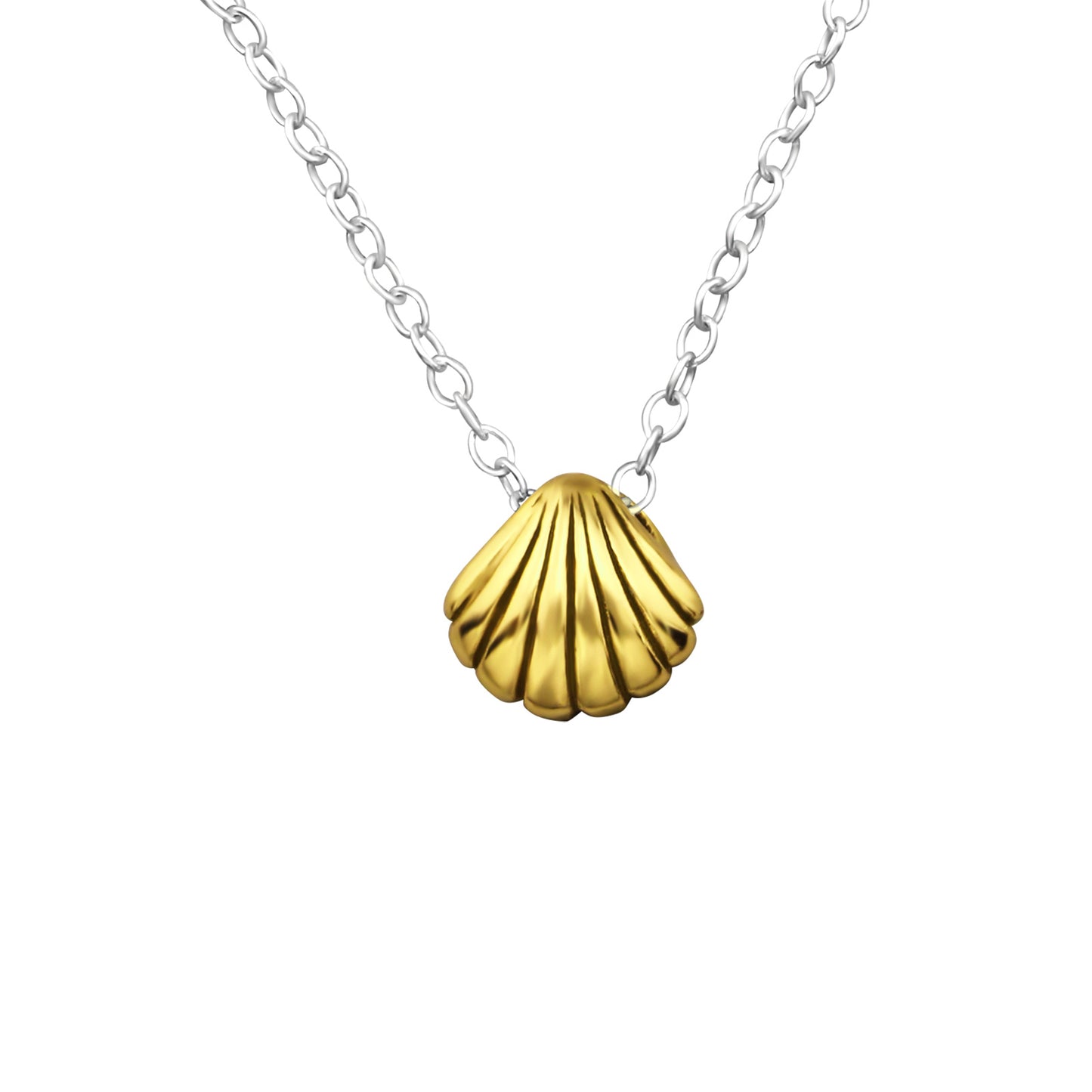 Mini Shell Necklace, 24ct Gold Plated