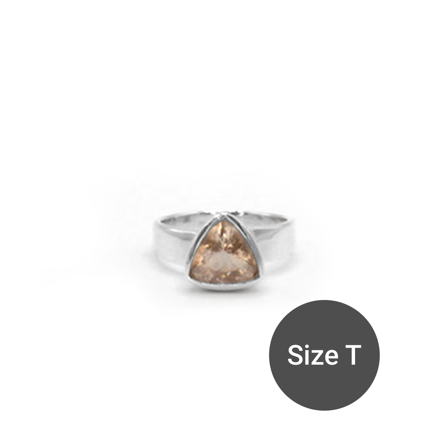 Morganite Trillion Cinderella Ring, T