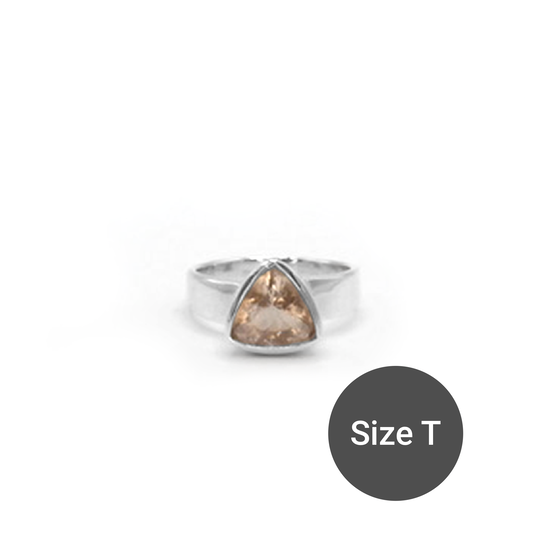 Morganite Trillion Cinderella Ring, T