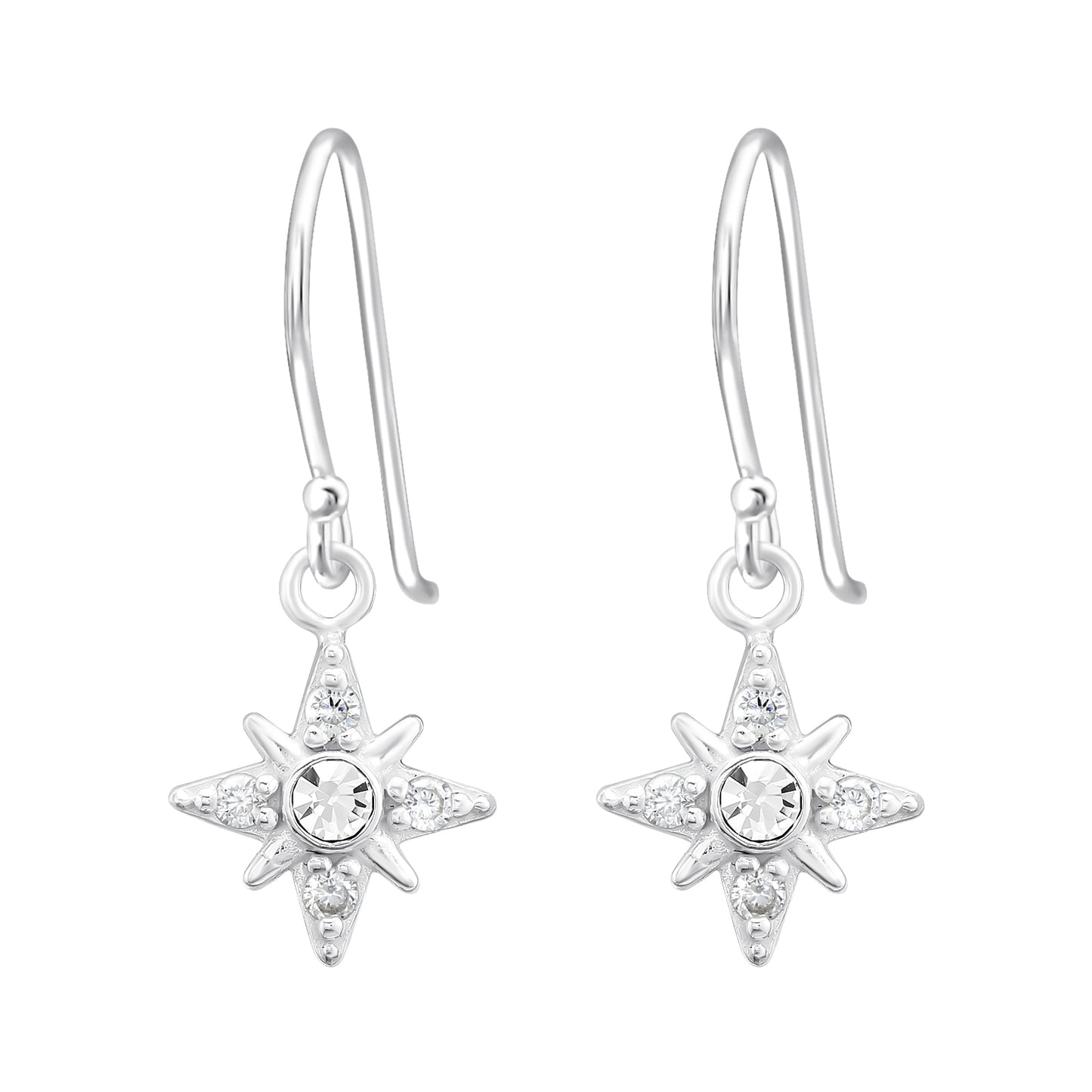 North Star Dangly Earrings