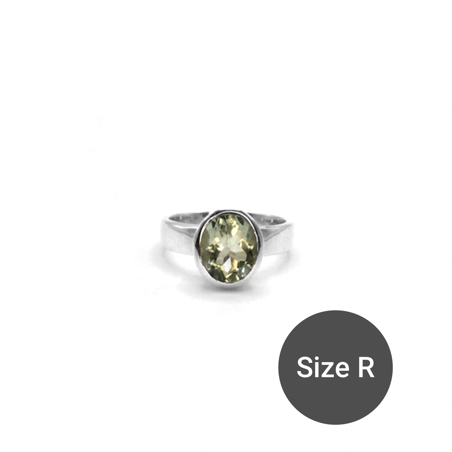 Green Amethyst Sweetie Ring, R