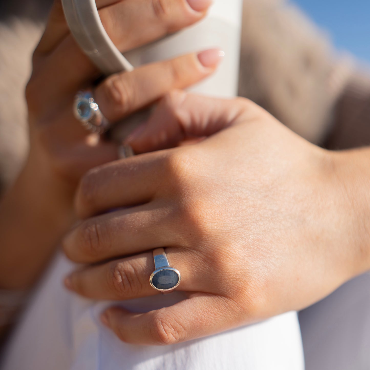 Suzi, South African Sapphire Sweetie Ring