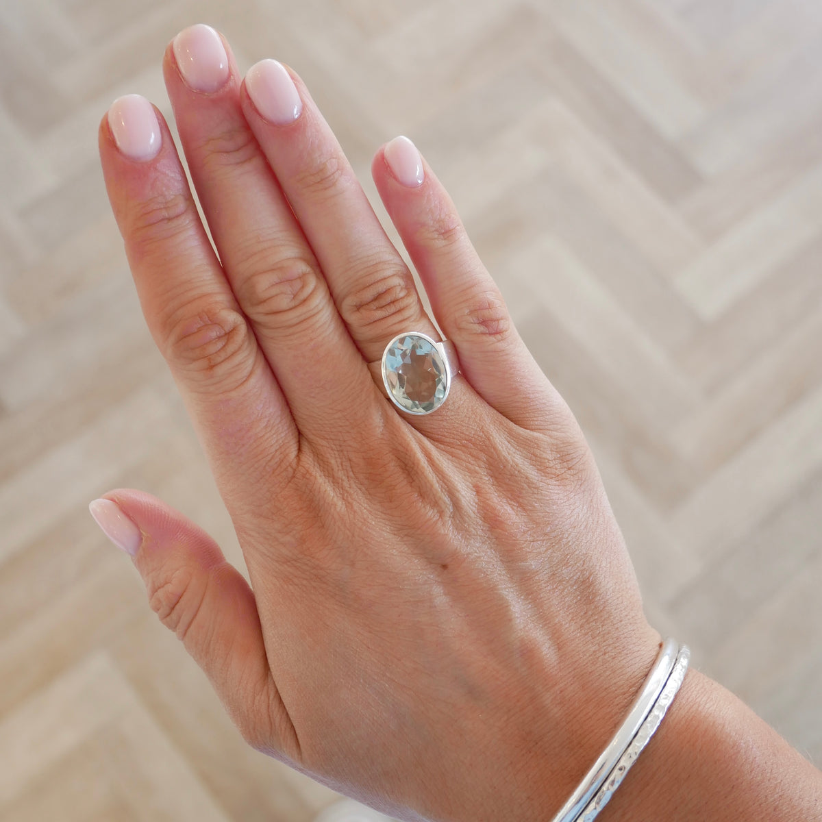 Green Amethyst Cinderella Ring, R