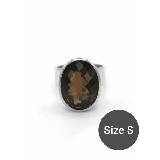 Alana, Smoky Quartz Cinderella Ring