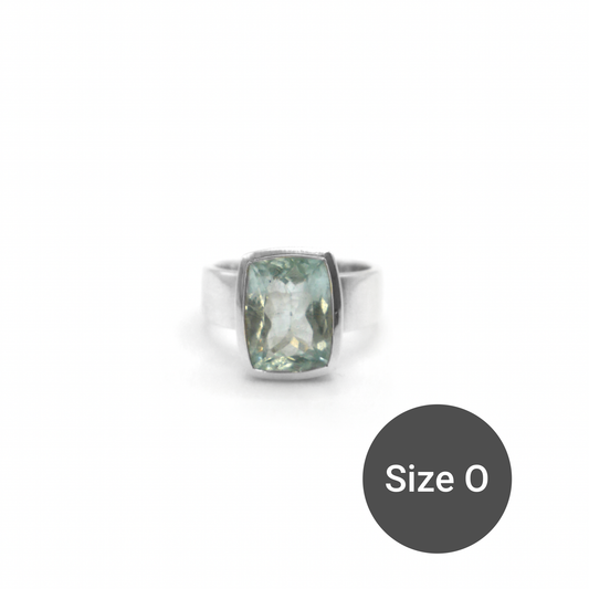 Aquamarine Cinderella Ring, O