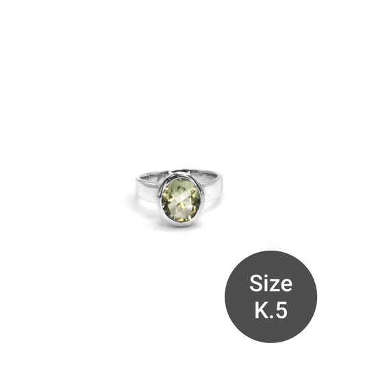 Green Amethyst Sweetie Ring, K.5