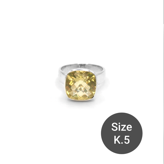 Yellow Quartz Sweetie Ring