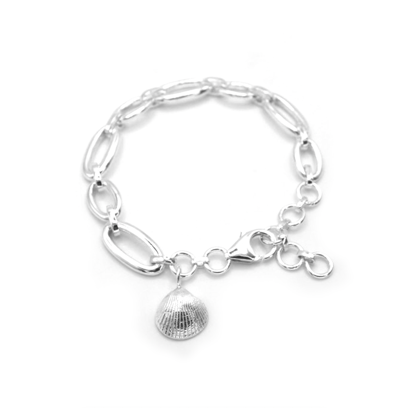 Bamburgh Mini Shell Signature Chain Bracelet - saltandco