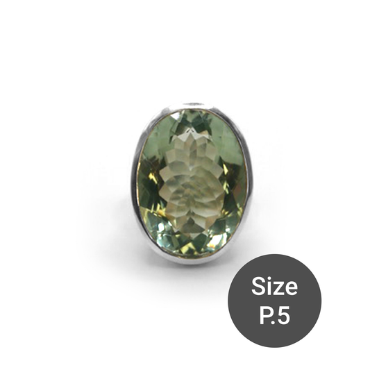 Green Amethyst Maxi Cinderella Ring
