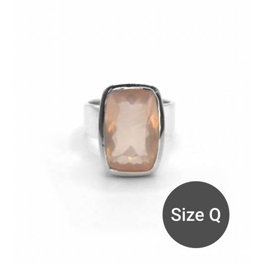 Rose Quartz Cinderella Ring