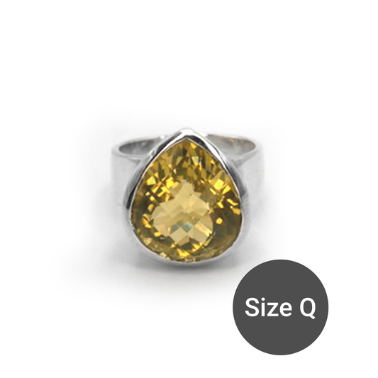 Lucy, Lemon Quartz Cinderella Ring