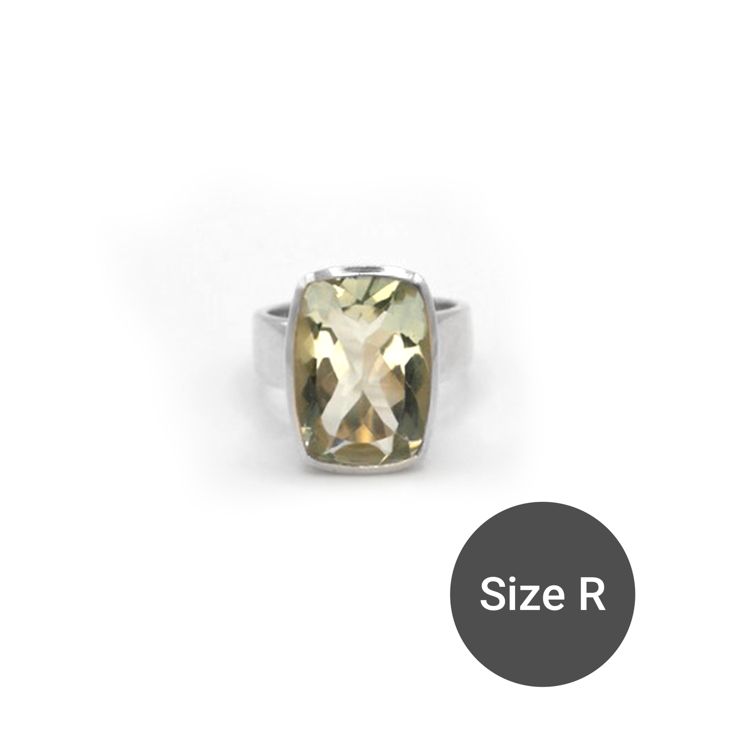 Green Amethyst Cinderella Ring, R