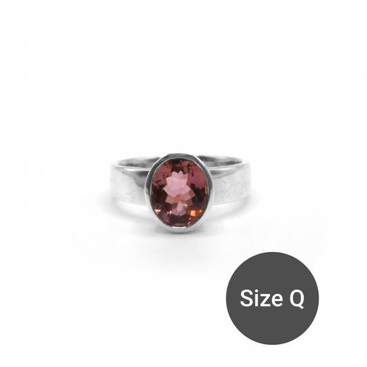 Pink Tourmaline Sweetie Ring, Q