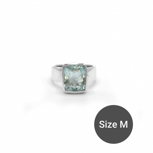 Aquamarine Cinderella Ring, M