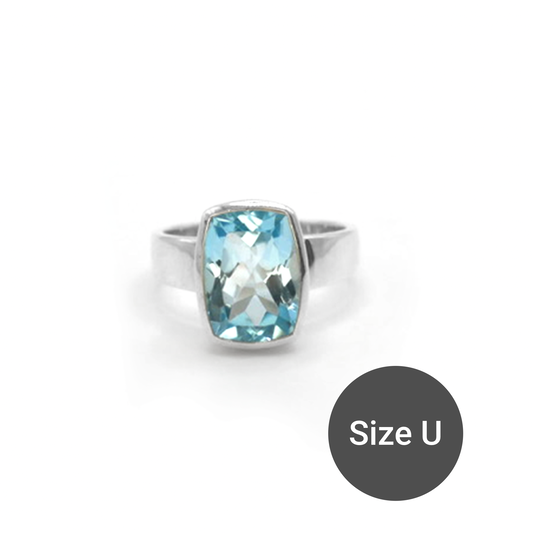Topaz Rectangle Cinderella Ring, U