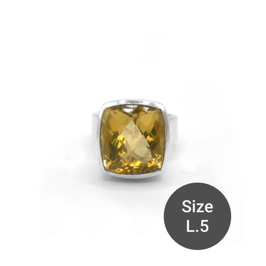 Lemon Quartz Cinderella Ring