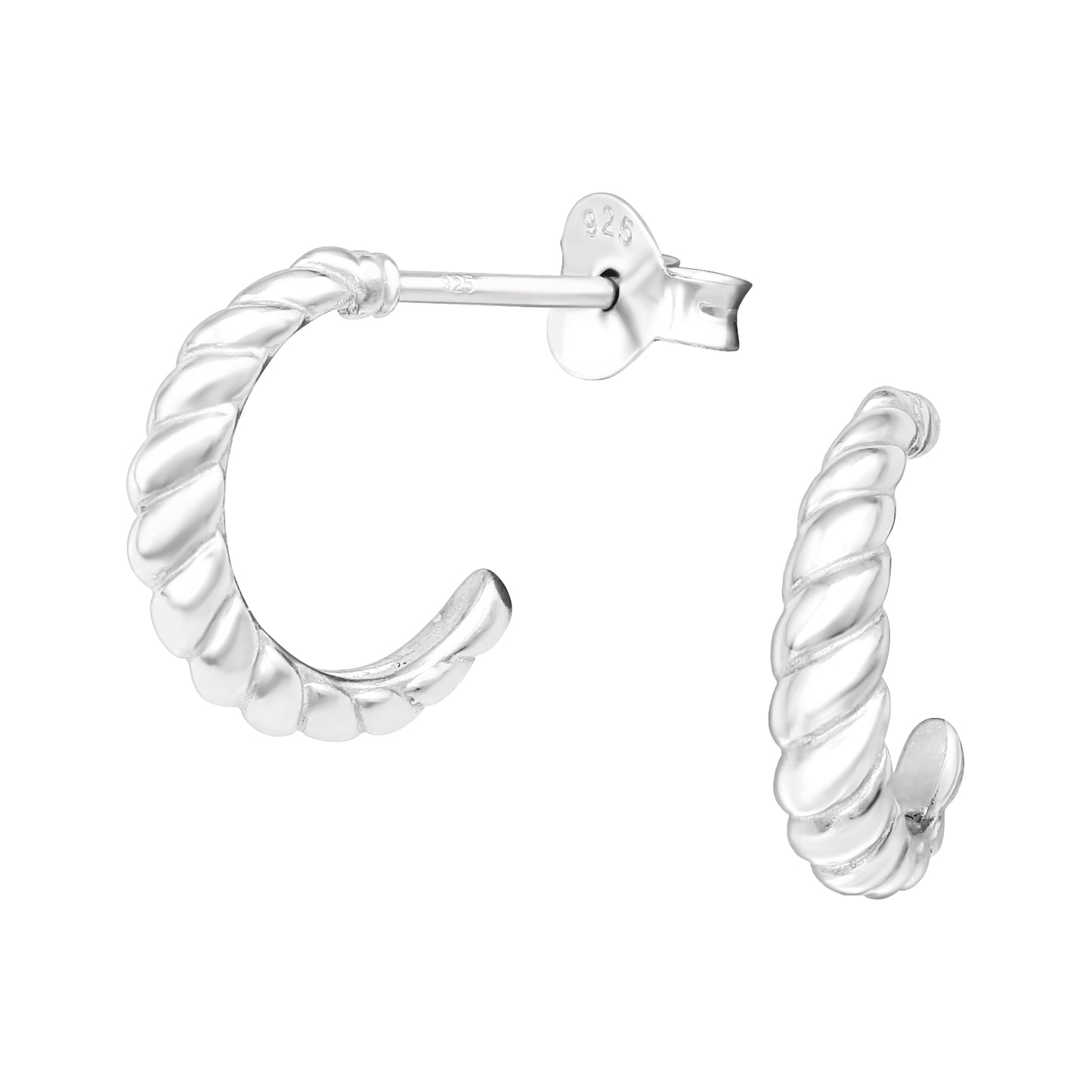 Screw Shell Stud Hoops