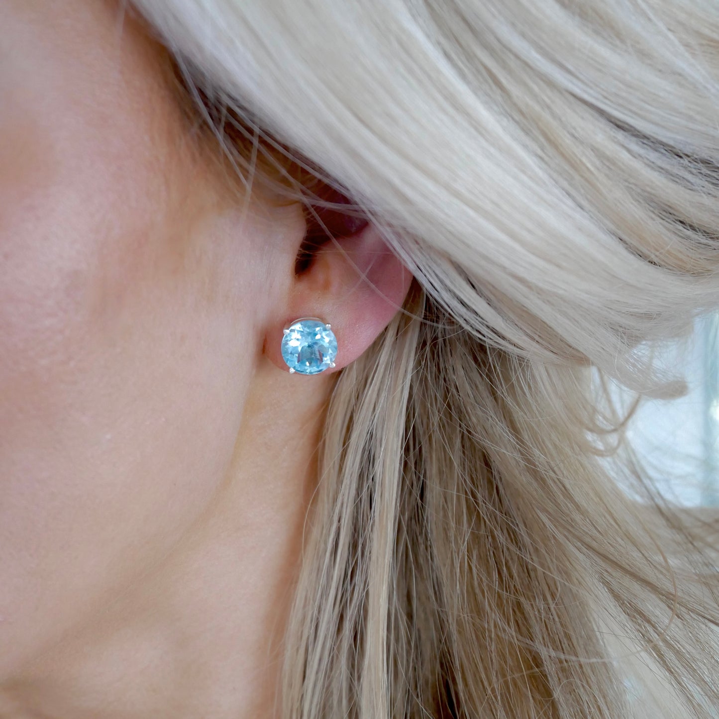 Topaz Stud Earrings