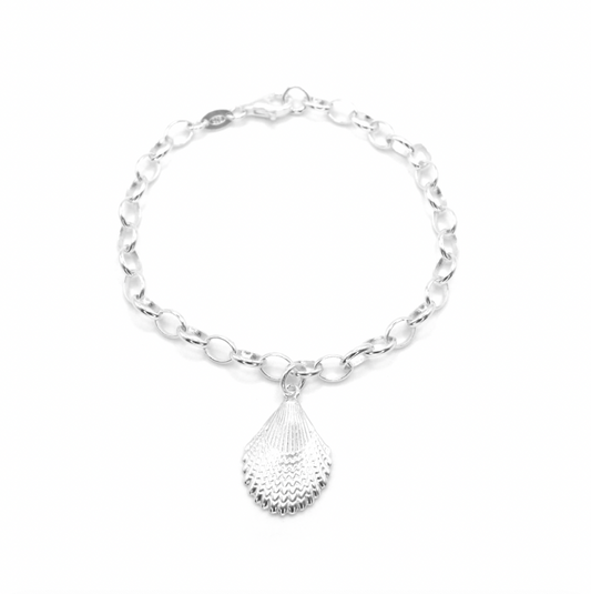 Maxi Scallop Shell Chain Bracelet