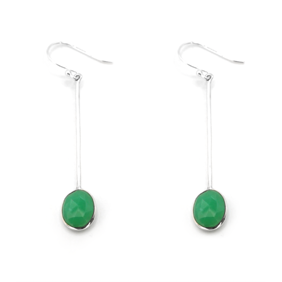 Chrysoprase Drop Earrings
