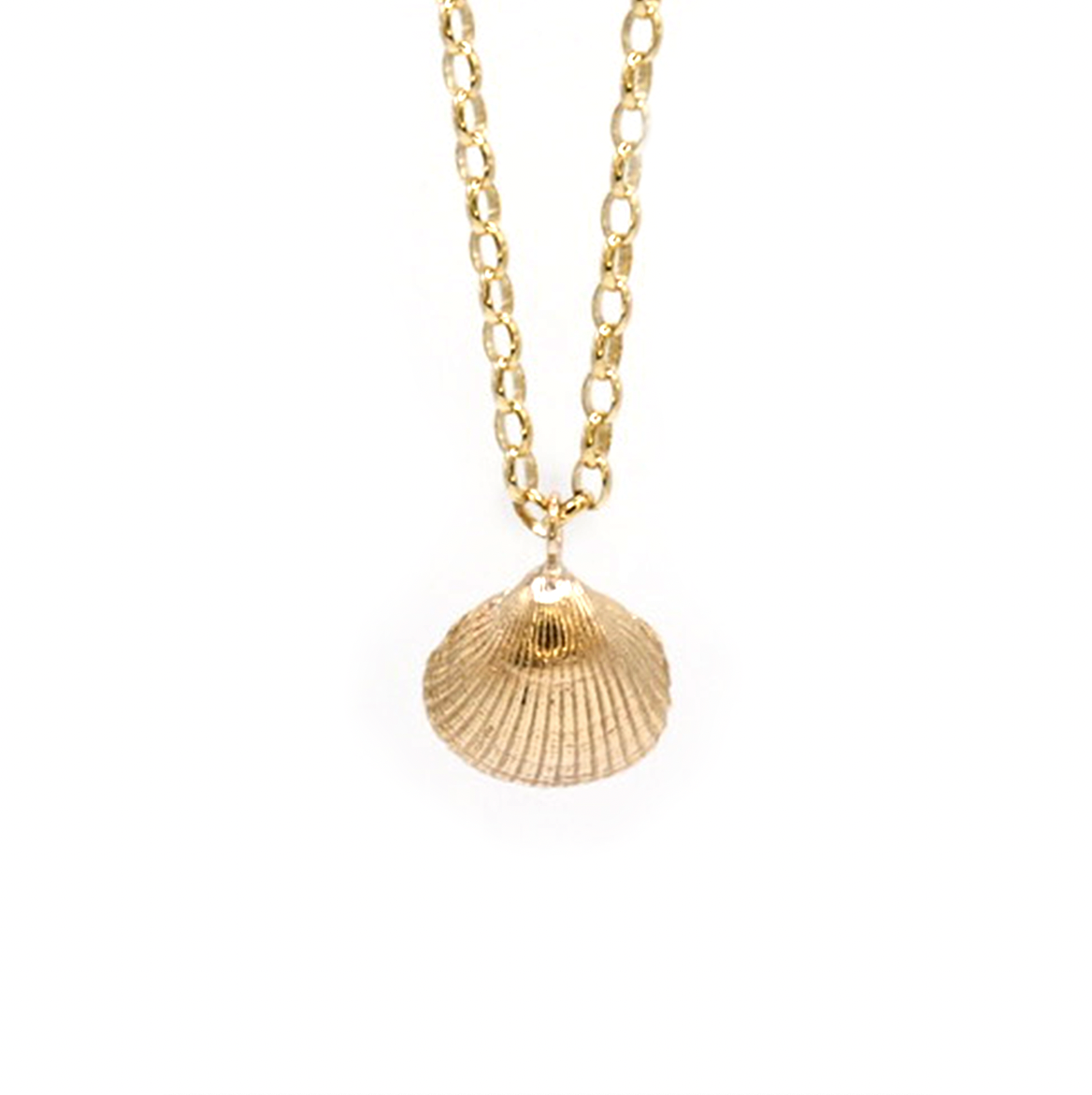 Bamburgh Maxi Shell Necklace, Gold