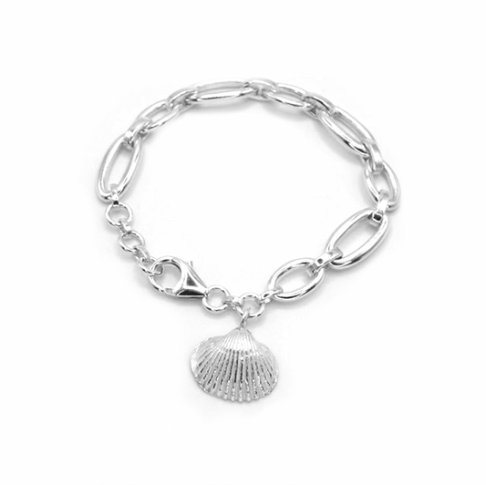 Alnmouth Midi Shell Signature Chain Bracelet