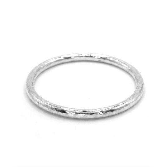 Chunky Hammered Bangle