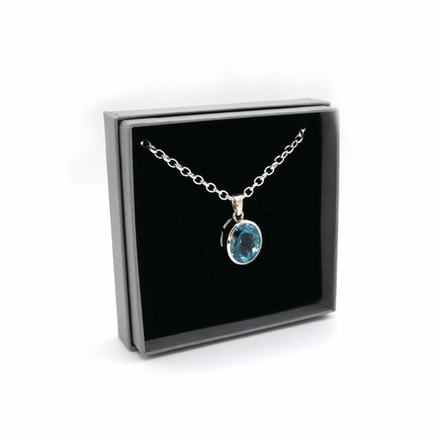 Blue Topaz Necklace
