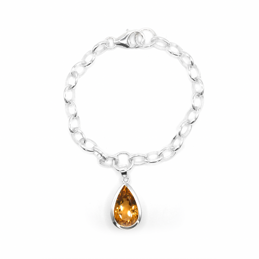 Citrine Maxi Sweetie Chain Bracelet