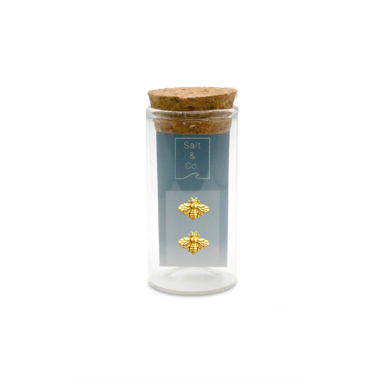 Honey Bee Studs, 24ct Gold Plated