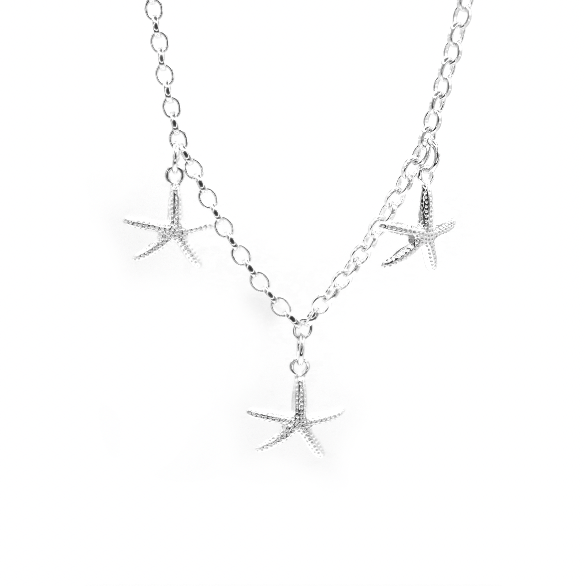 Trio of Starfish Necklace