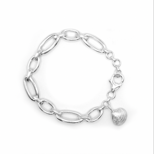 Boulmer Shell Signature Chain Bracelet