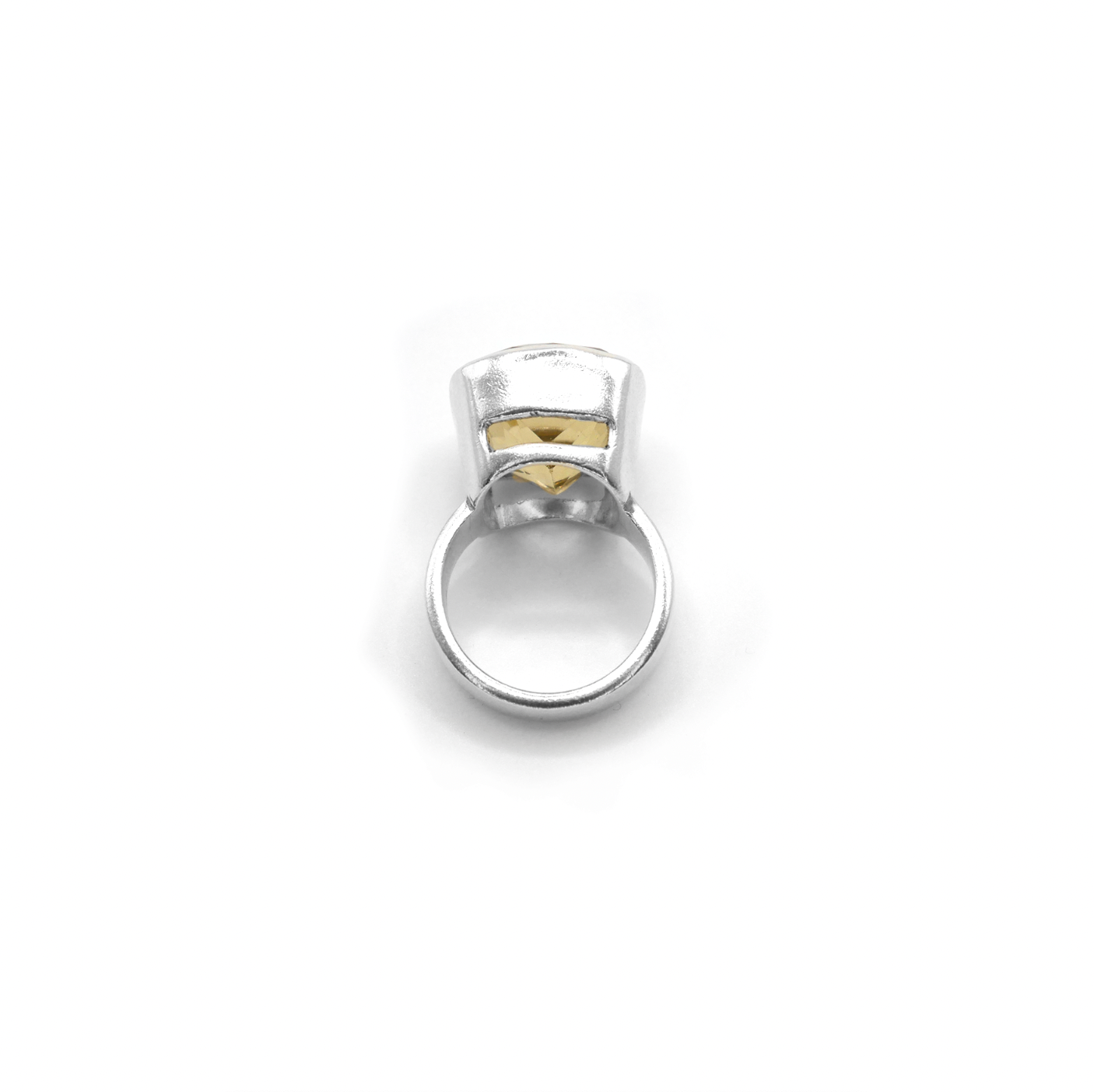 Lemon Quartz Cinderella Ring