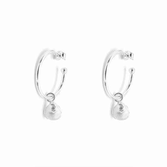 Amble Mini Shell Hoop Earrings