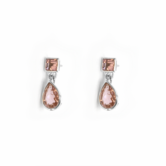 Pink Tourmaline Mini Decadence Earrings