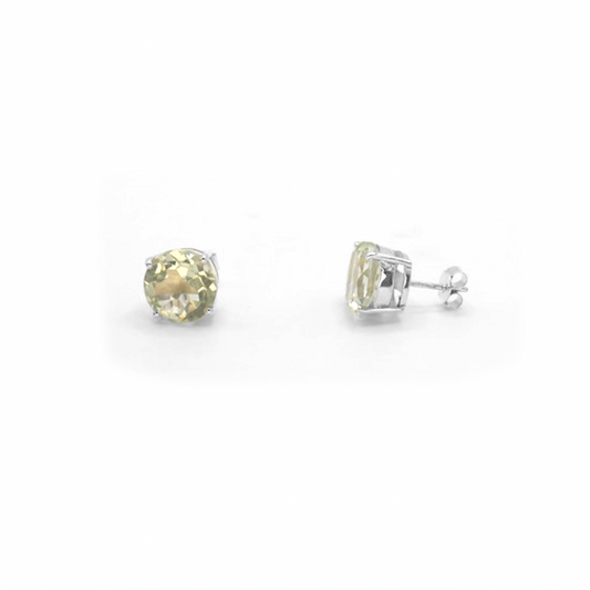 Green Amethyst Studs