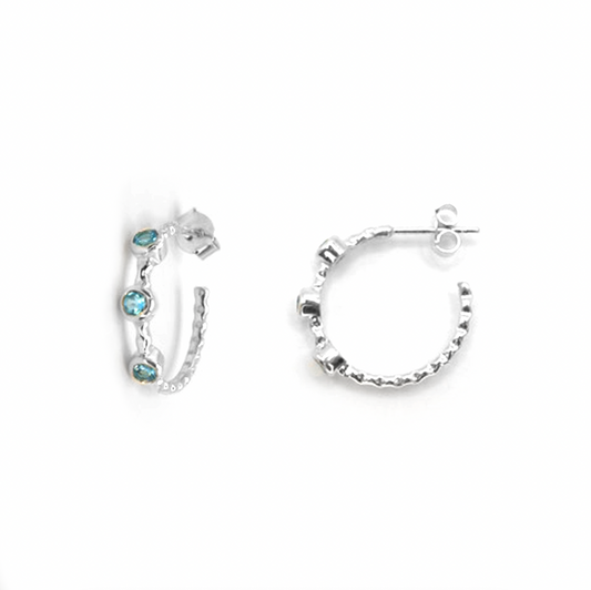 Topaz Trio Hoops