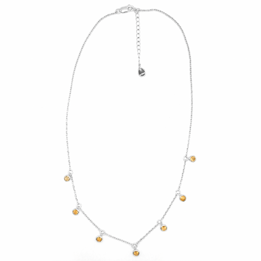 Citrine Multi Gemstone Necklace