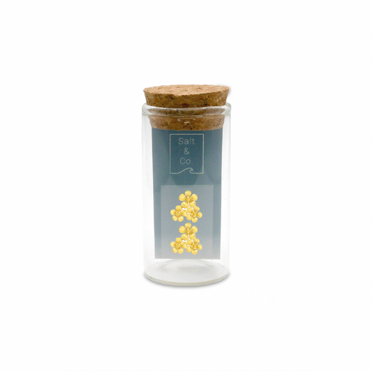 Cherry Blossom Studs, 24ct Gold Plated