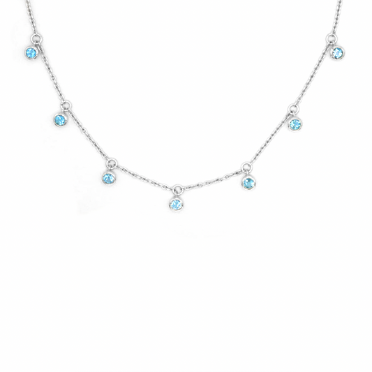 Topaz Multi Stone Necklace