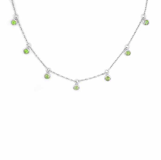 Peridot Multi Gemstone Necklace