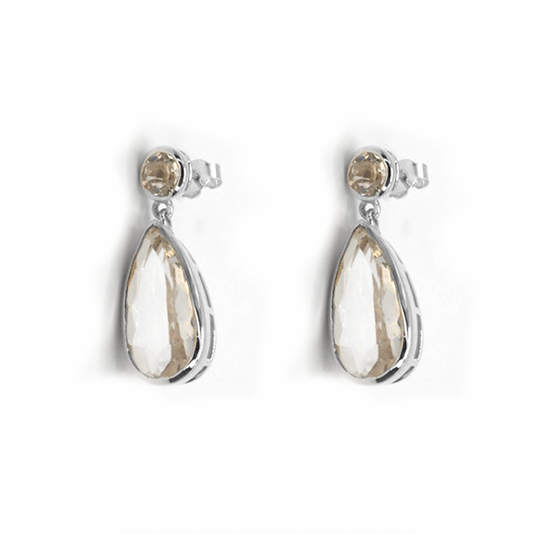 Clear Quartz Decadence Earrings