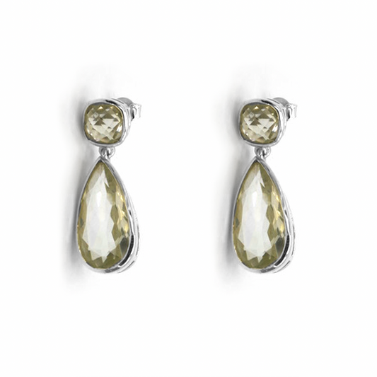 Green Amethyst Decadence Earrings