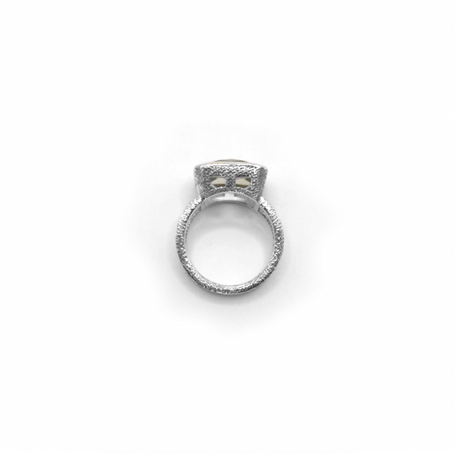 Green Amethyst Duo Band Cinderella Ring, T - saltandco