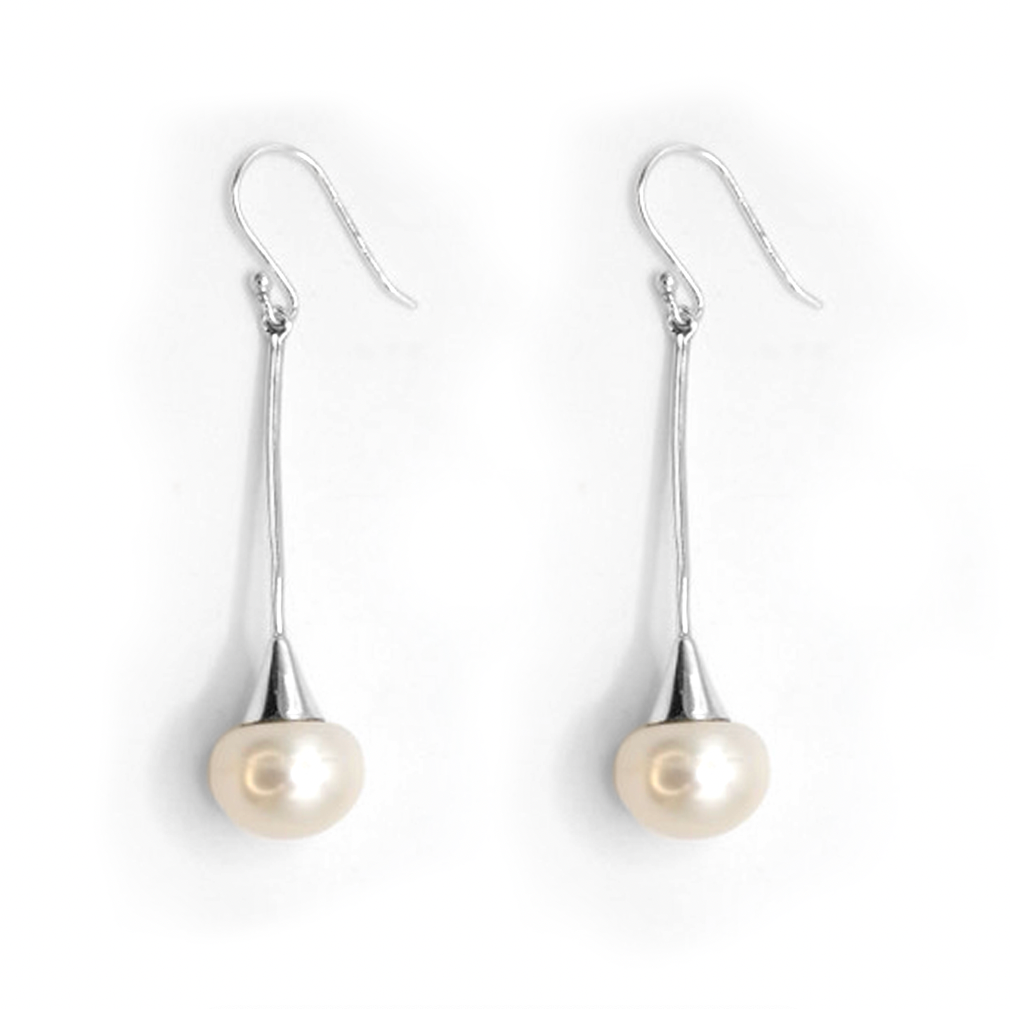 Maxi Pearl Drop Earrings - saltandco